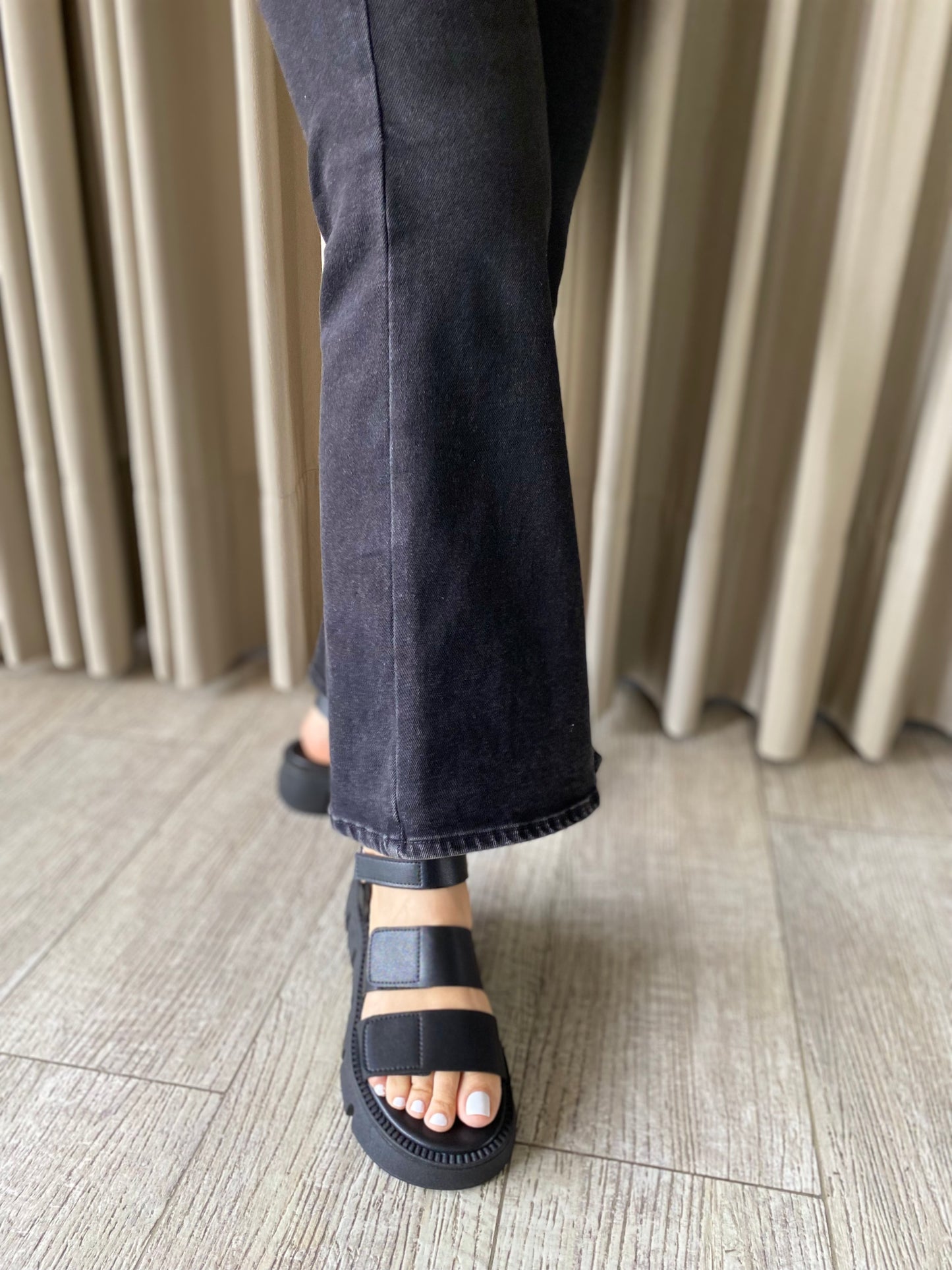 PLATAFORMA DN28 DOBLE VELCRO NEGRO