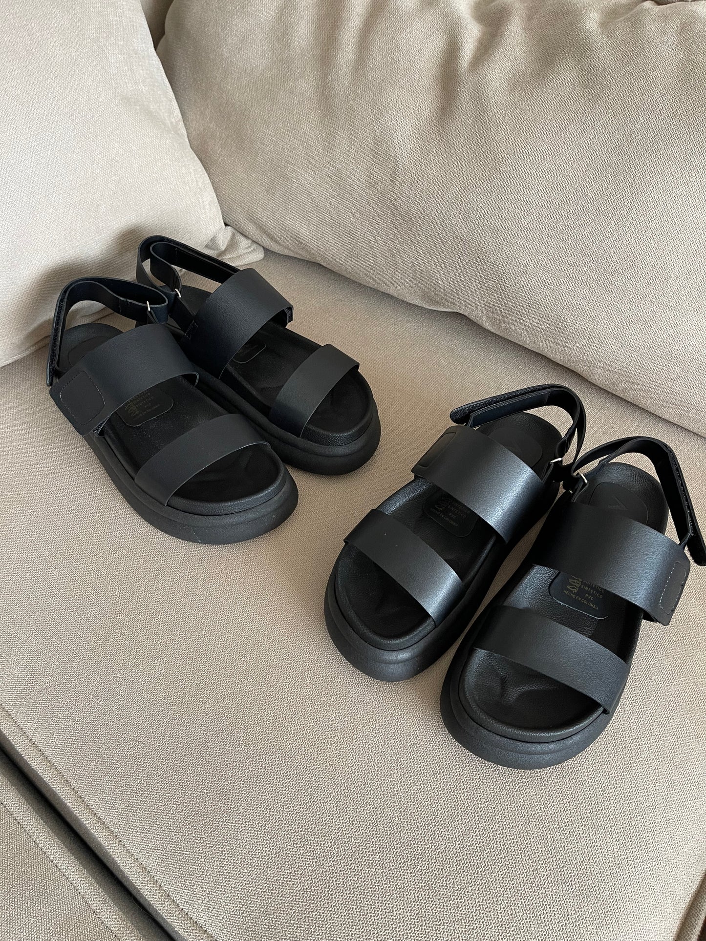PLATAFORMA TOGO VELCRO NEGRO 5.5CMS