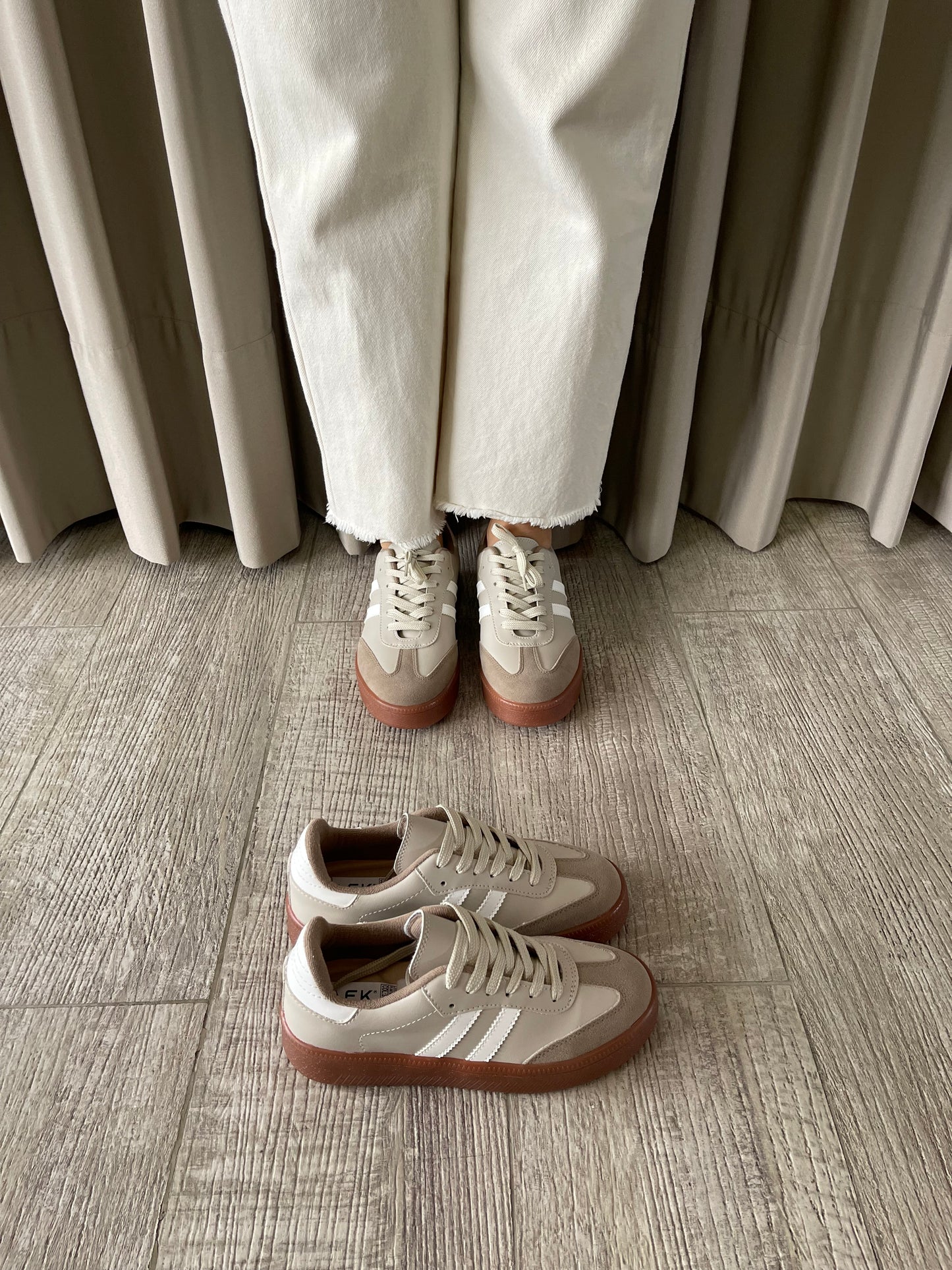 TENIS BALI ALMENDRA x MARFIL 3CM -✩‧₊˚plantilla memory confort🧽