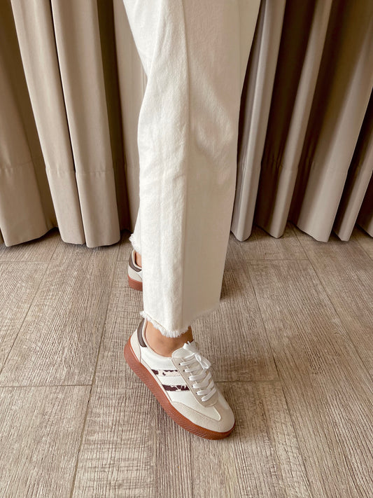 TENIS BALI MARFIL x ANIMAL PRINT COW✩‧₊˚🐄 3CM-plantilla memory confort🧽