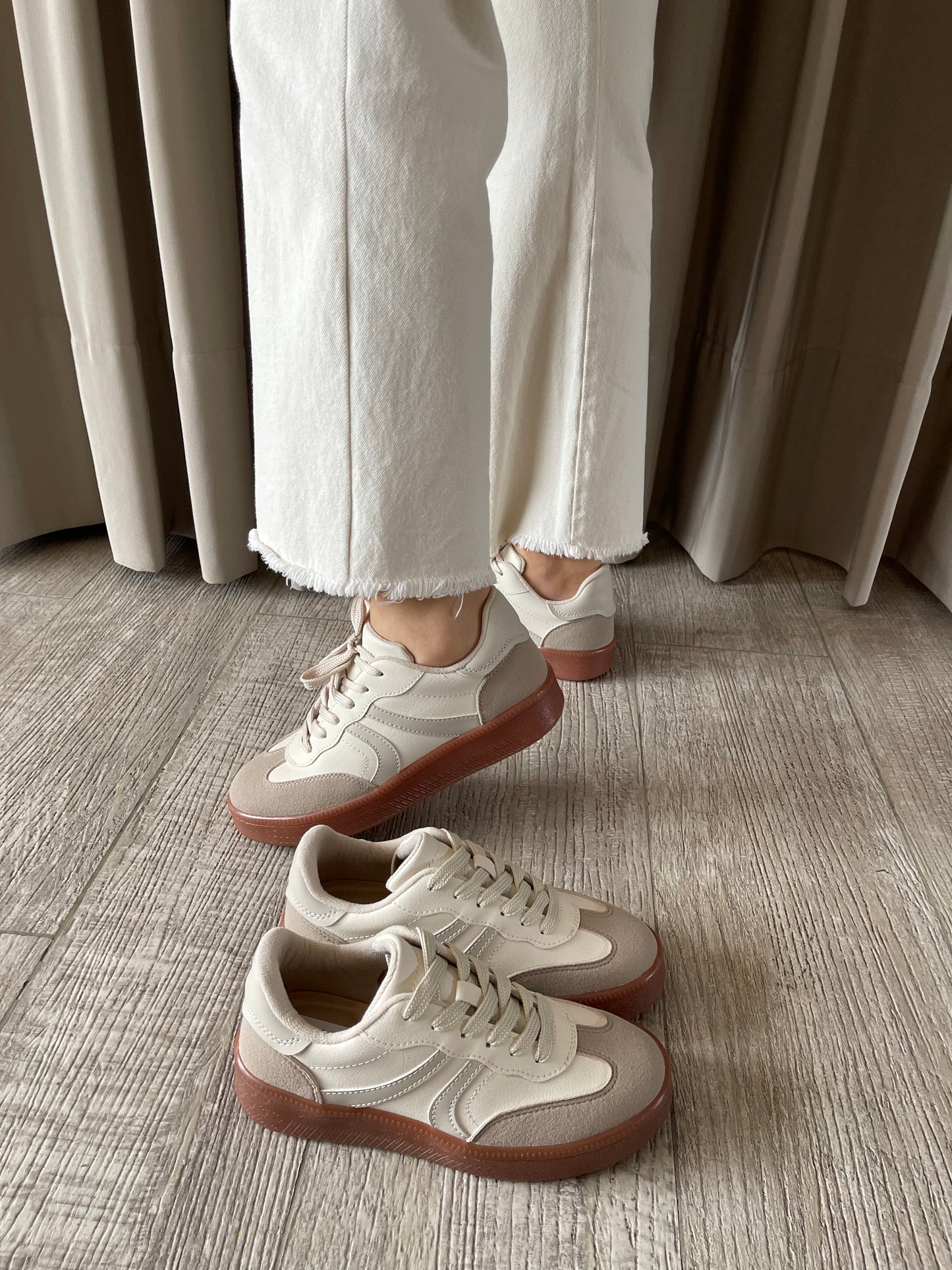 TENIS BALI VAINILLA x ALMENDRA 3CM-✩‧₊˚plantilla memory confort🧽