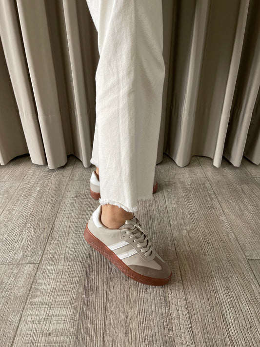 TENIS BALI ALMENDRA x MARFIL 3CM -✩‧₊˚plantilla memory confort🧽