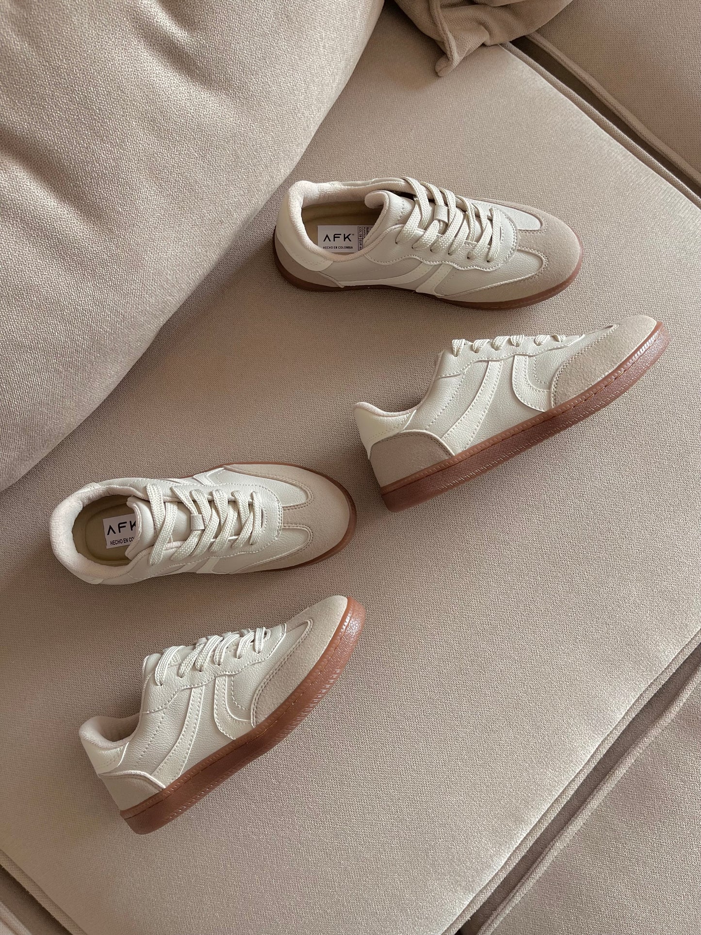 TENIS BALI ALMENDRA x VAINILLA 2CM-✩‧₊˚plantilla memory confort🧽