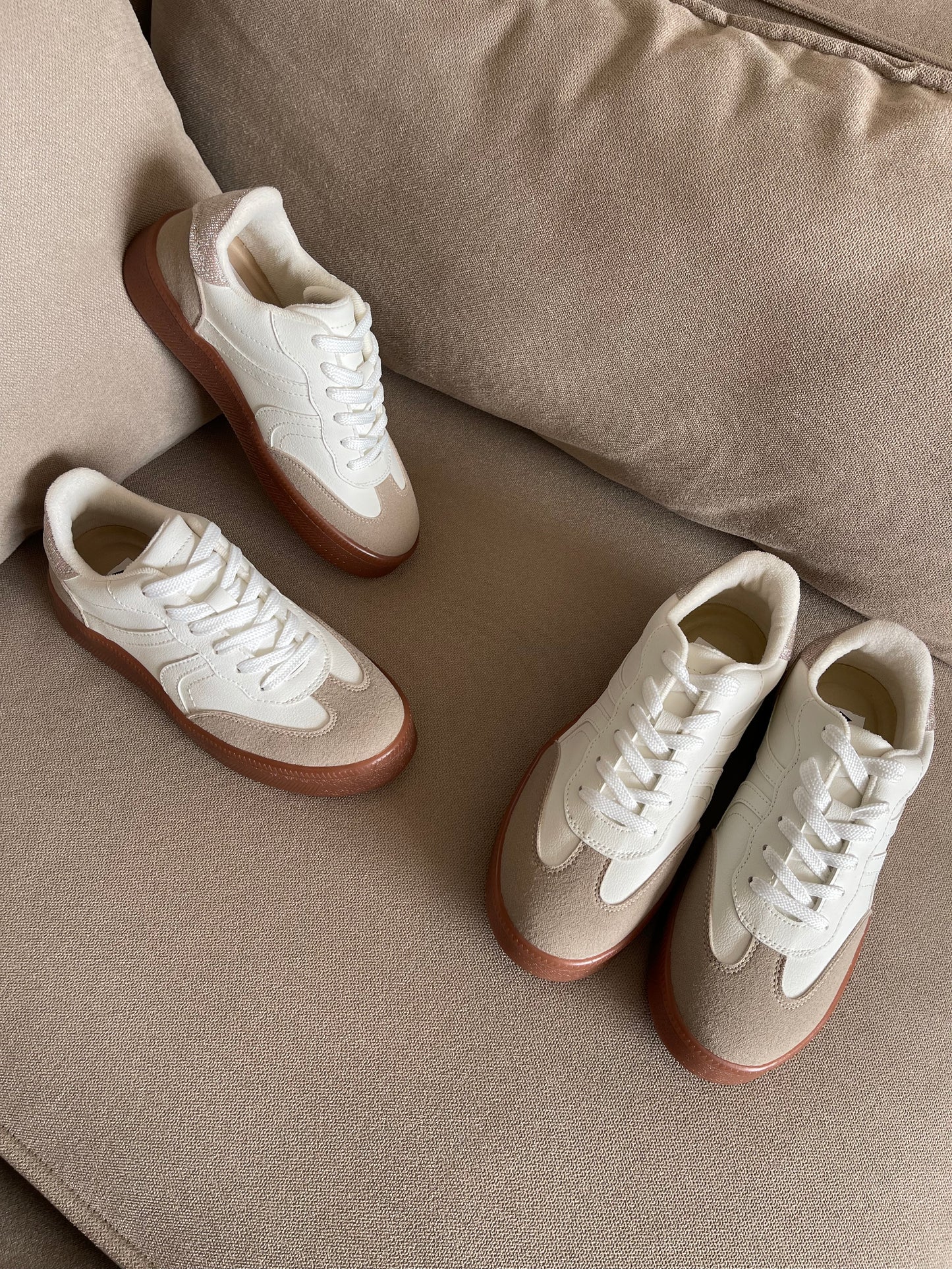 TENIS BALI MARFIL x CHAMPAGNE BRILLO x TIERRA 3CM-✩‧₊˚plantilla memory confort🧽