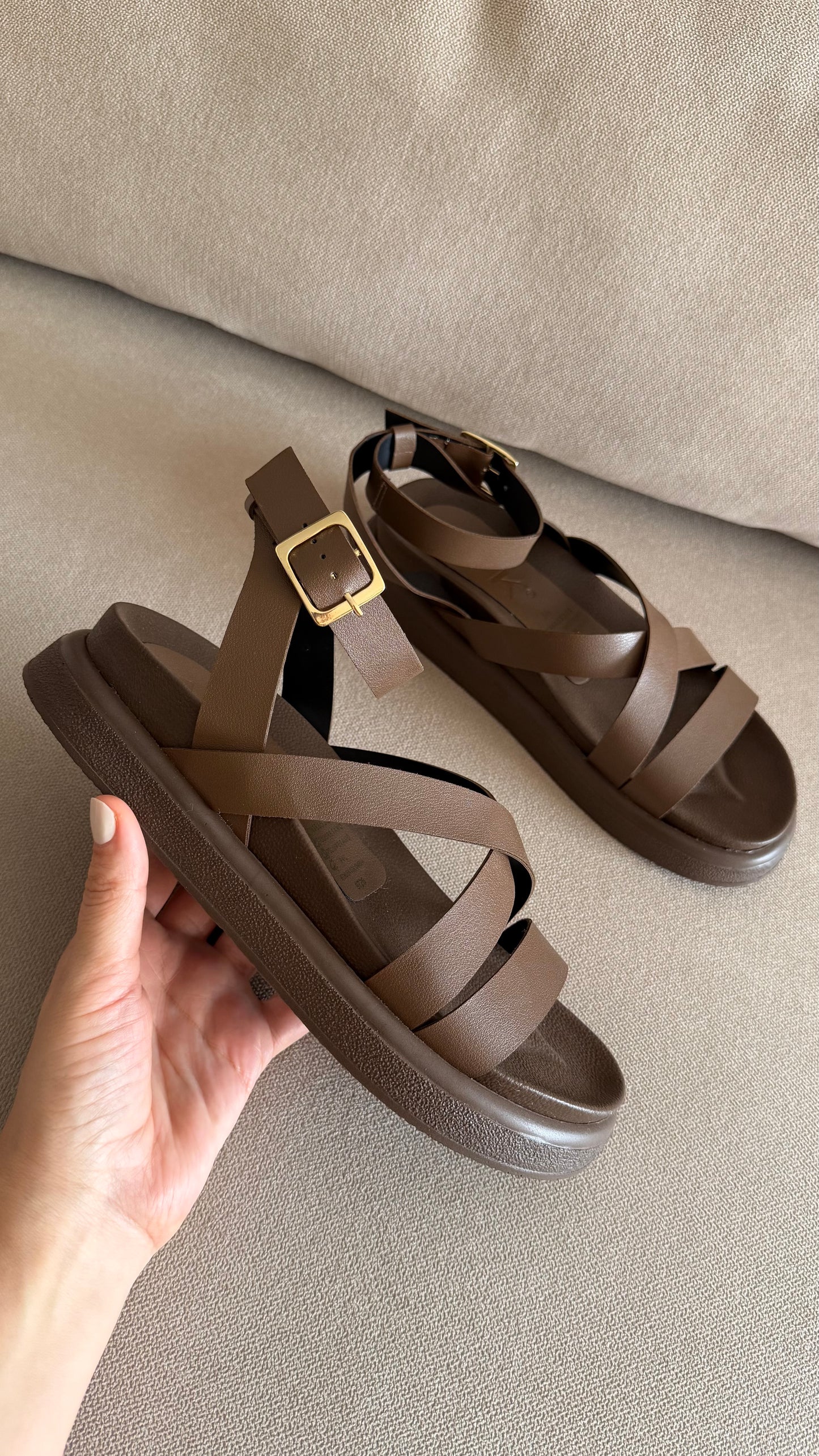 PLATAFORMA NILO CHOCOLATE 4.5CMS