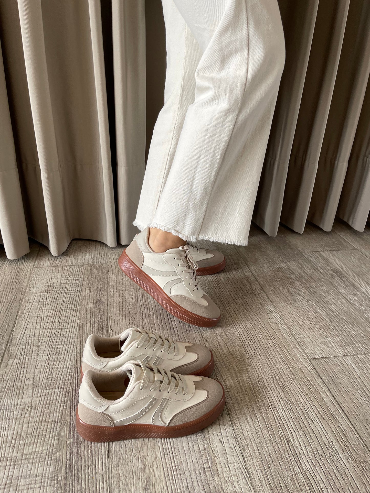 TENIS BALI VAINILLA x ALMENDRA 3CM-✩‧₊˚plantilla memory confort🧽