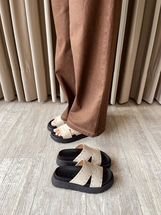 PLATAFORMA MISISIPI BEIGE TACHE 5CMS