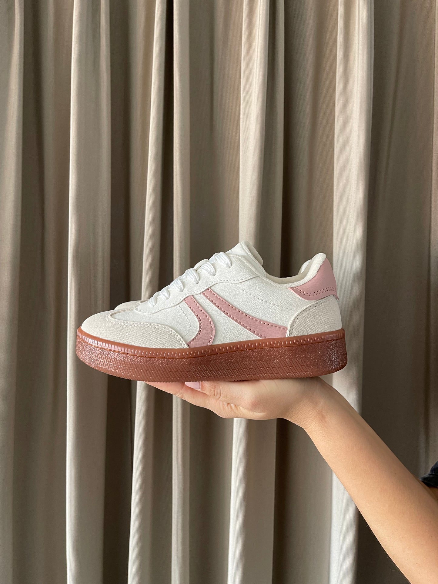 TENIS BALI MARFIL x PALO ROSA 3CM-✩‧₊˚plantilla memory confort🧽