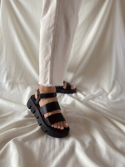 PLATAFORMA DN28 DOBLE VELCRO NEGRO