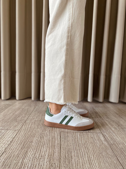 TENIS S TALCO - LINEAS VERDE